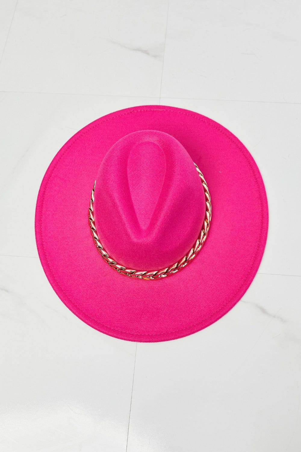 Keep Your Promise Fedora Hat in Pink