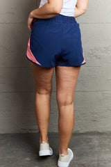 Put In Work High Waistband Contrast Detail Active Shorts