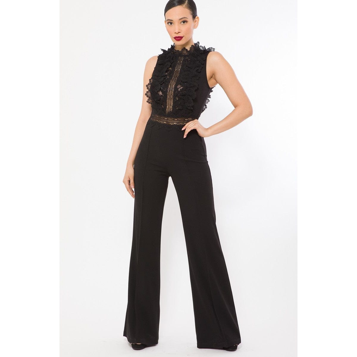 Strike A Pose Jumpsuit in Black