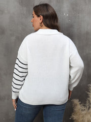 Striped V-Neck Sweater