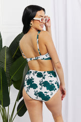 Swim Take A Dip Twist High-Rise Bikini in Forest