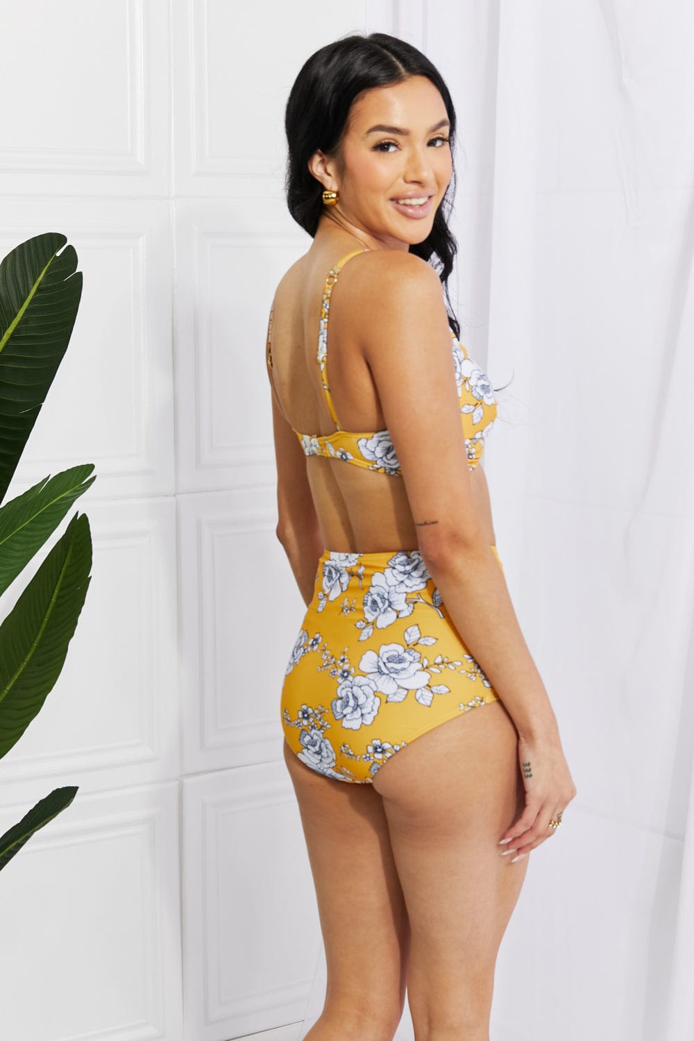 Take A Dip Twist High-Rise Bikini in Mustard