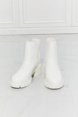 What It Takes Lug Sole Chelsea Boots in White